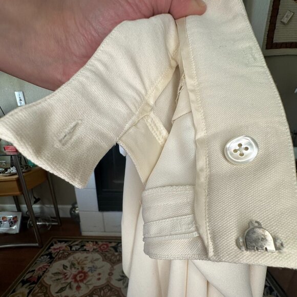 nwt VTG 100% SILK Slacks ivory dress pants size 12 Linda Allard Ellen Tracy - Picture 4 of 16